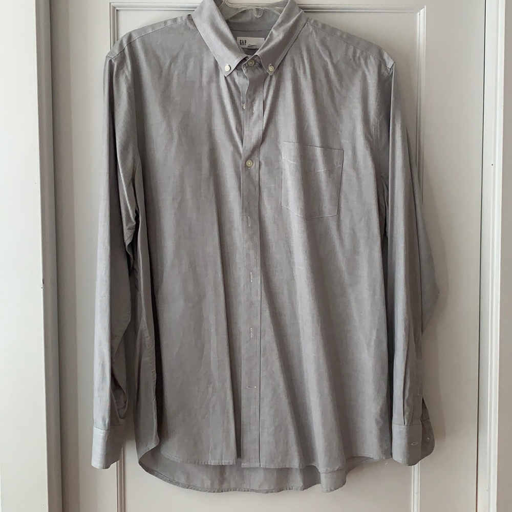 Long sleeve dress casual shirt standard fit